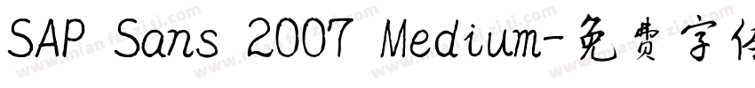 SAP Sans 2007 Medium字体转换
